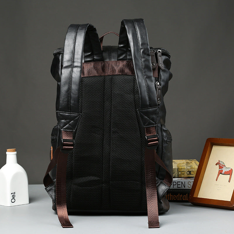 Mochila masculina de couro de alta qualidade - Koopor