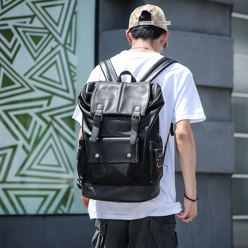 Mochila masculina de couro de alta qualidade - Koopor
