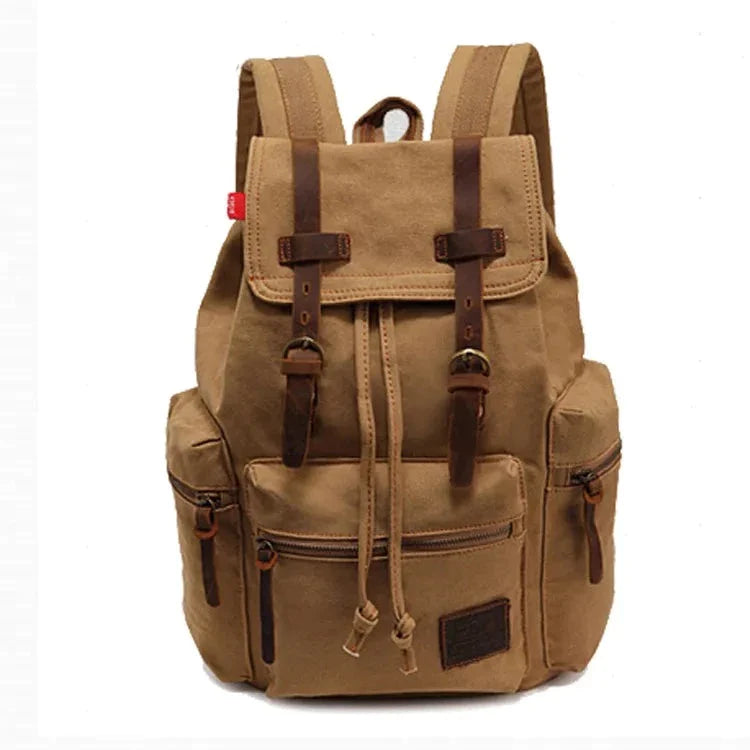 Mochila Masculina de Lona Vintage - Koopora