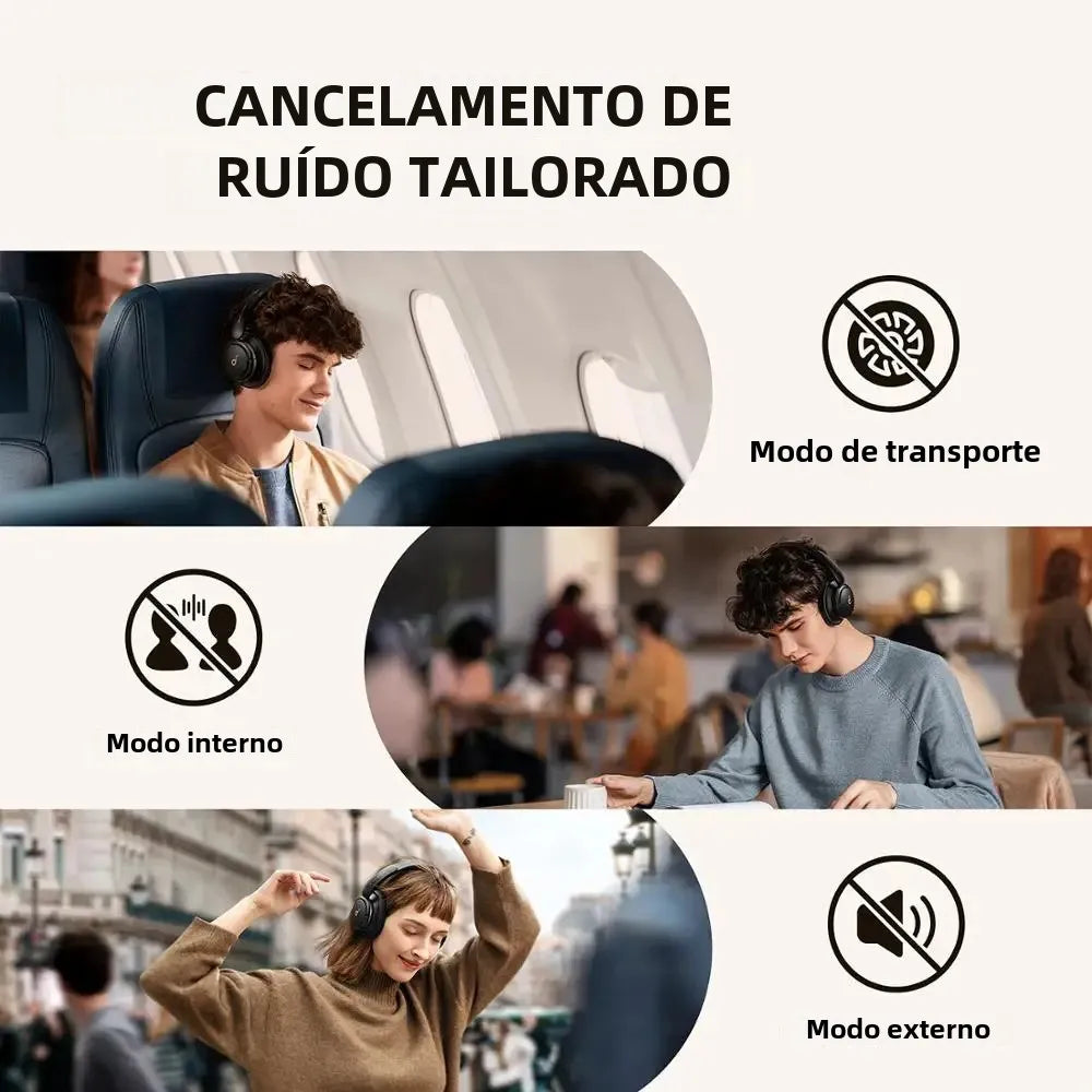 Fones de Ouvido Anker Life Q30 com Cancelamento de Ruído