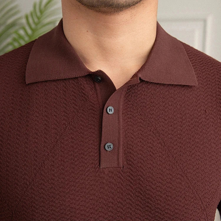 Camisa Polo Masculina Slim Fit Viscose - Koopora