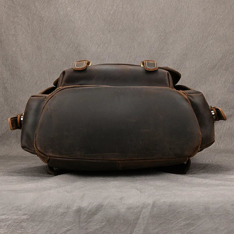 Mochila Masculina em Couro Genuín Vintage - Koopora