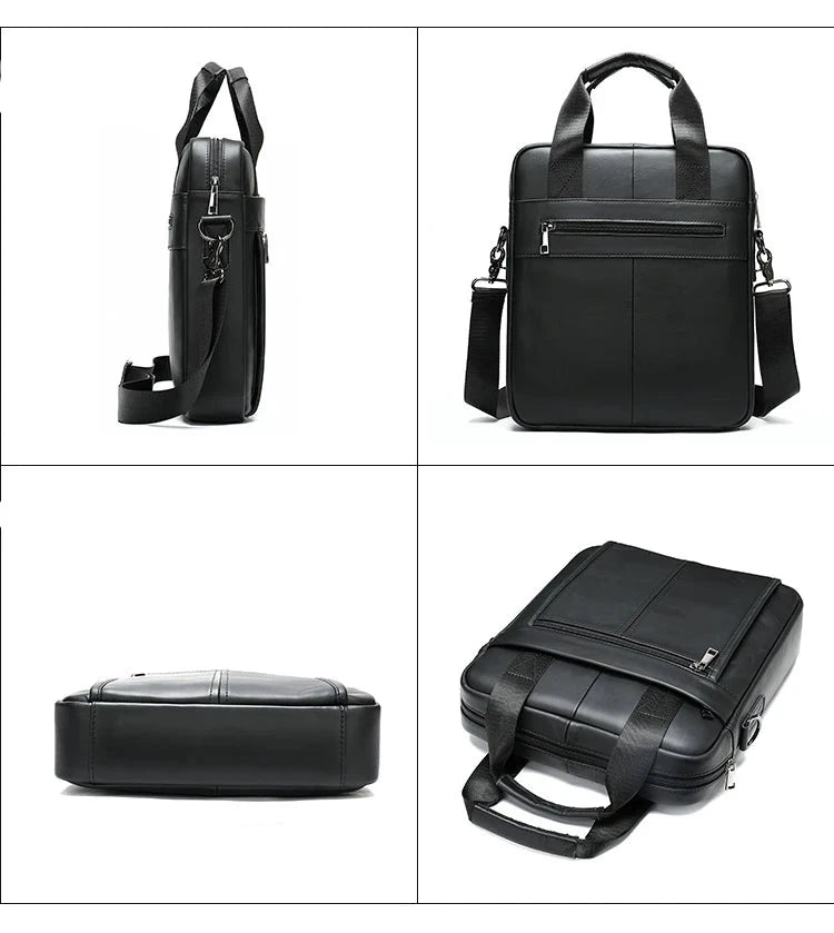 Bolsa de Ombro de Couro Genuíno Westal para Homens com Estilo