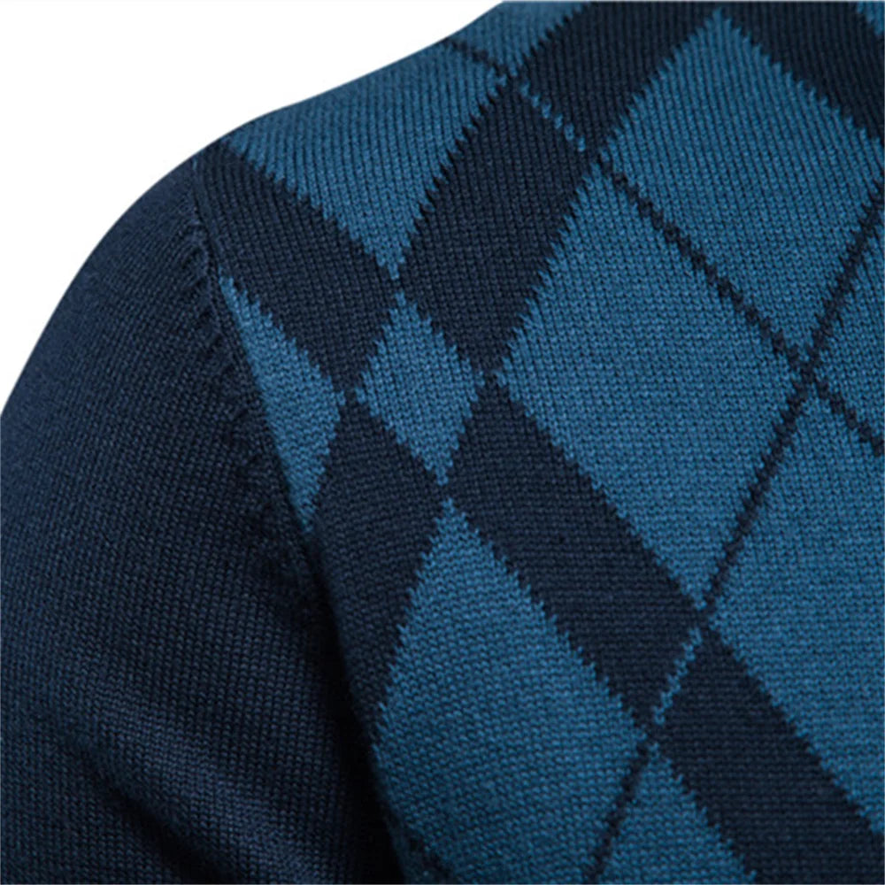 Pulôver Masculino de Gola Alta Casual - Koopora