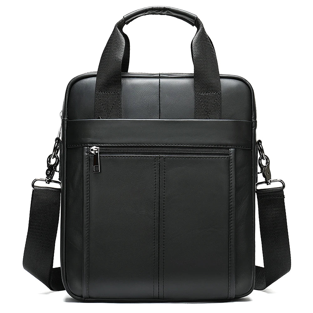 Bolsa de Ombro de Couro Genuíno Westal para Homens com Estilo