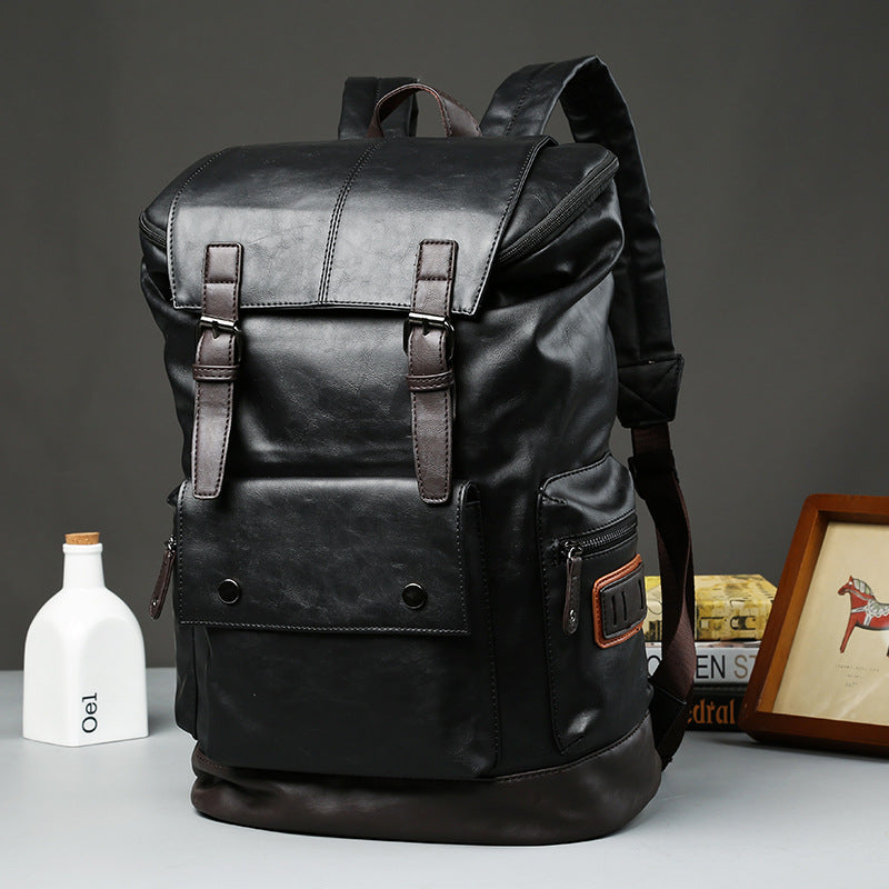Mochila masculina de couro de alta qualidade - Koopor
