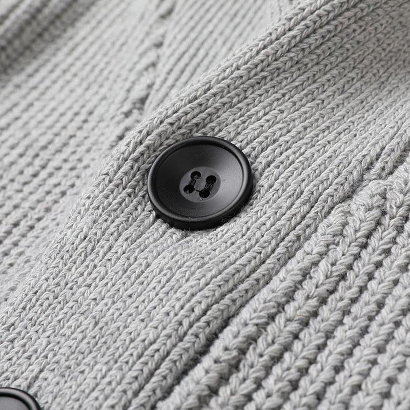 Cardigan Masculino Feito de Lã - koopora
