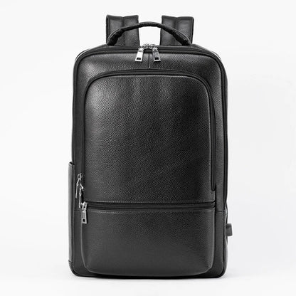 Mochila Masculina Preta em Couro - Koopora