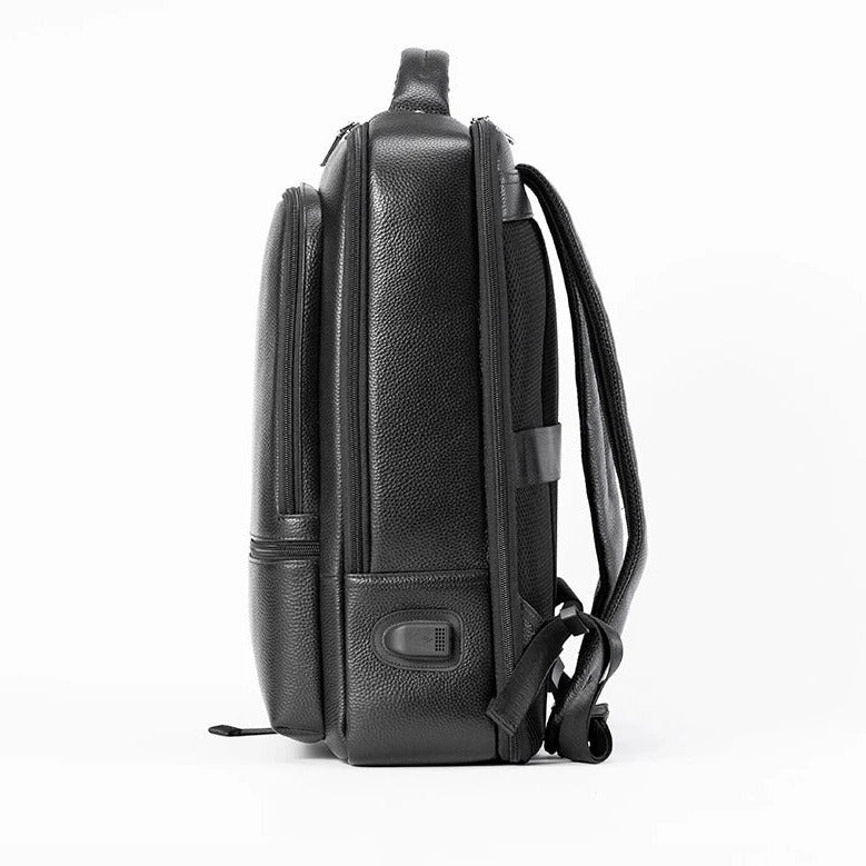 Mochila Masculina Preta em Couro - Koopora
