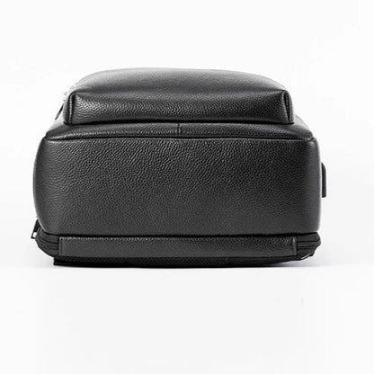 Mochila Masculina Preta em Couro - Koopora