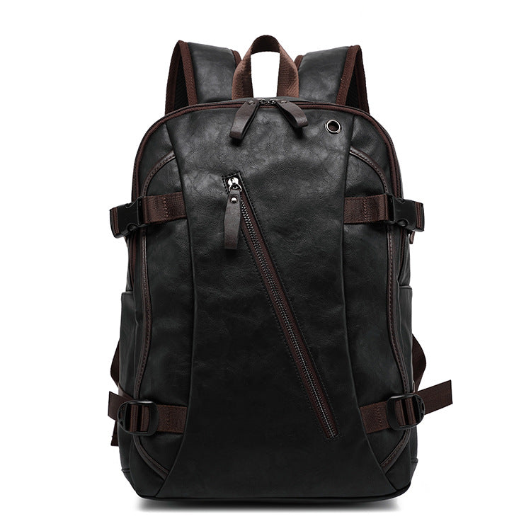 Mochila Masculina Estilo Escolar de Couro Fashion - Koopora