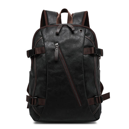 Mochila Masculina Estilo Escolar de Couro Fashion - Koopora