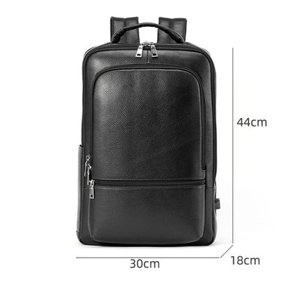Mochila Masculina Preta em Couro - Koopora