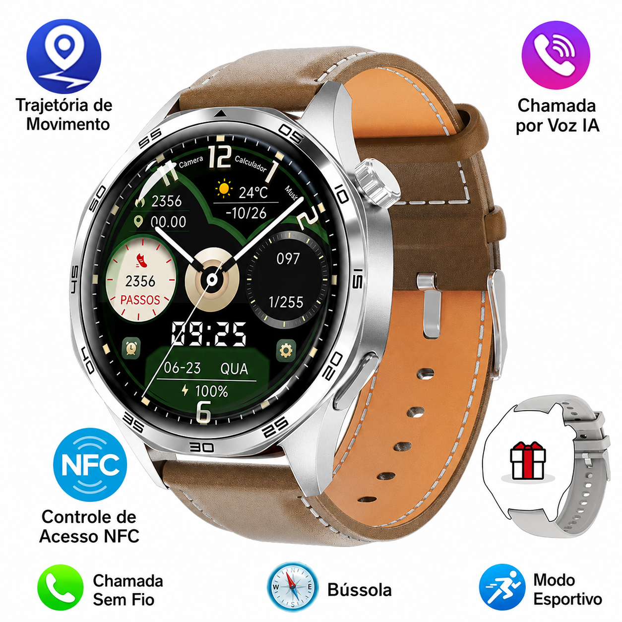Smartwatch Watch 5 Pro 1.53” com Bluetooth | Koopora