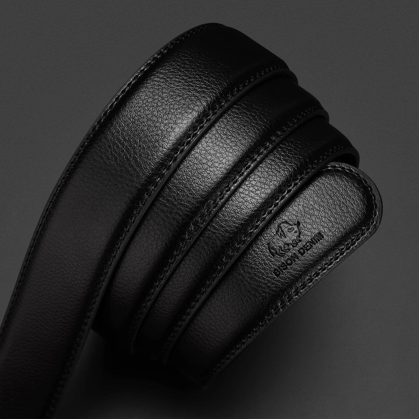 Cinto Masculino Automático em Couro Genuíno preto - Koopora