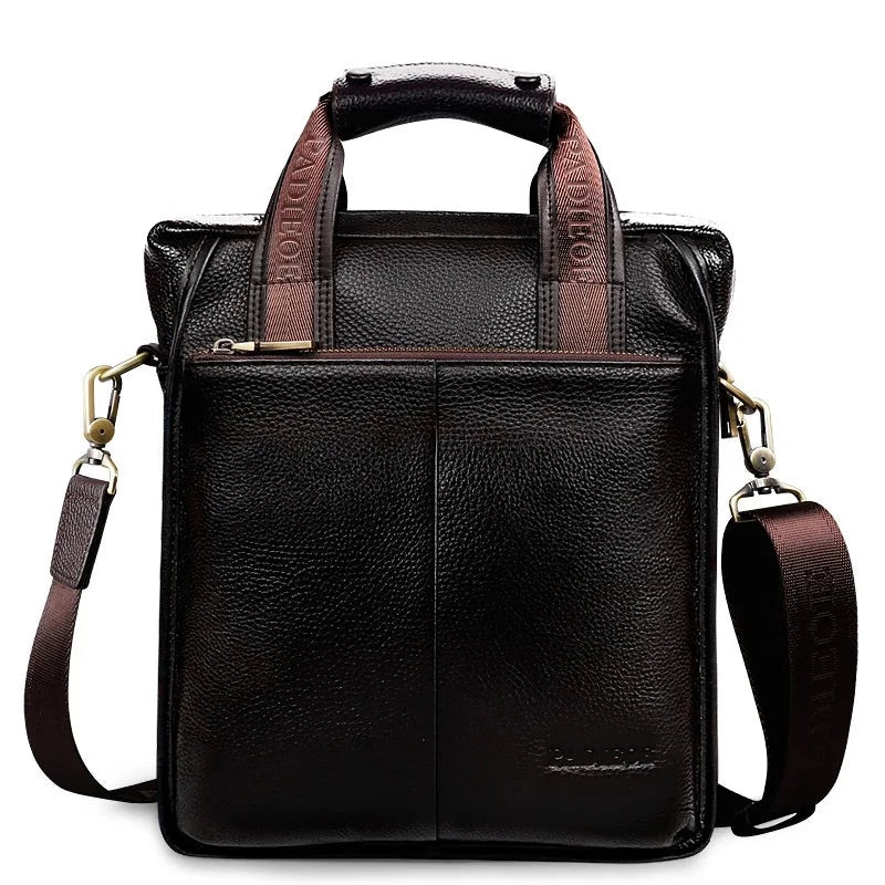 Bolsa Masculina de Couro Genuíno Padieoe - Koopora