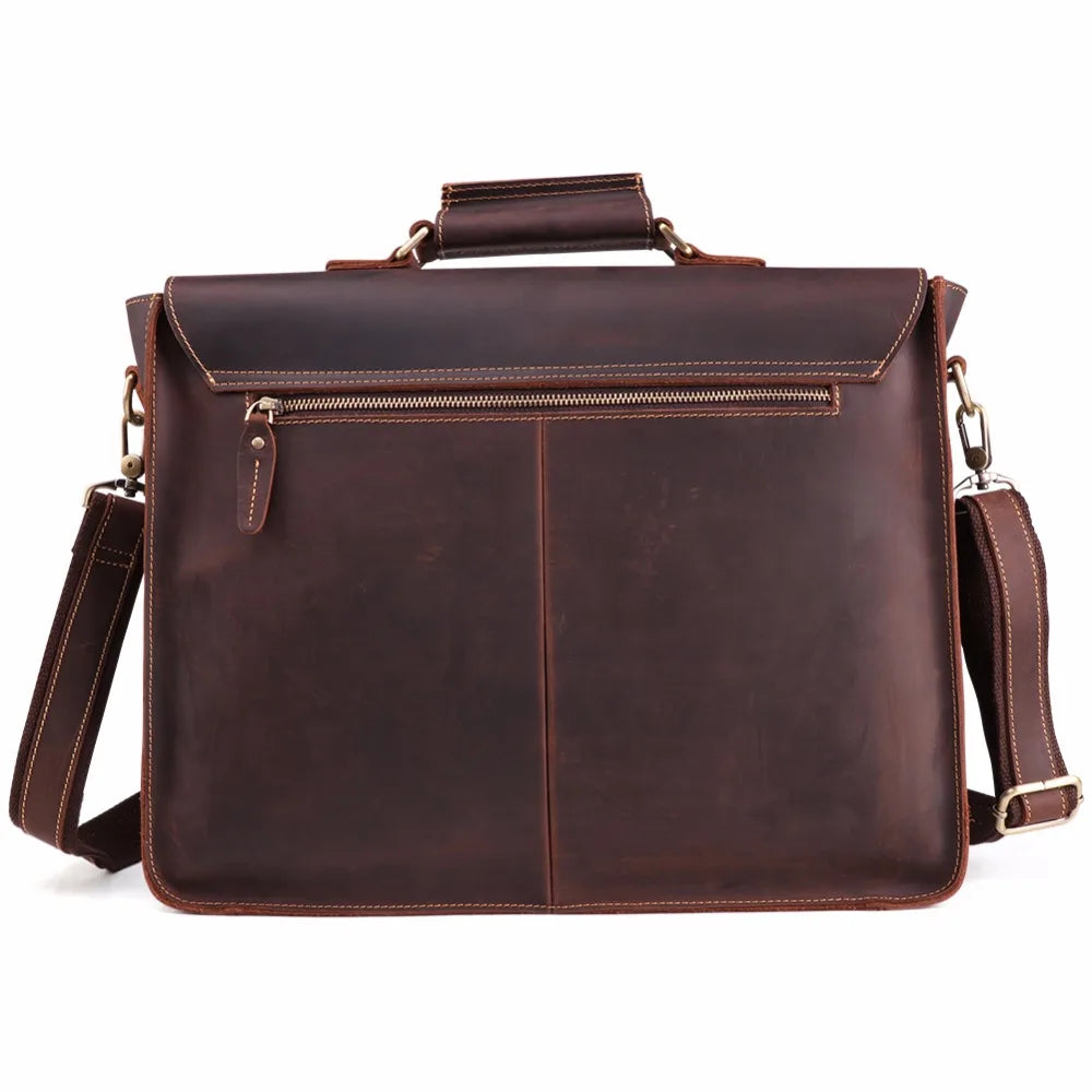 Bolsa de Couro Vintage para Homens - koopora