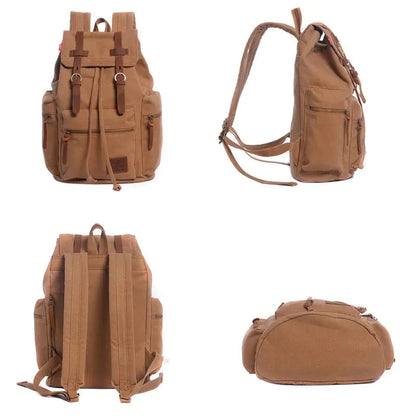 Mochila Masculina de Lona Vintage - Koopora