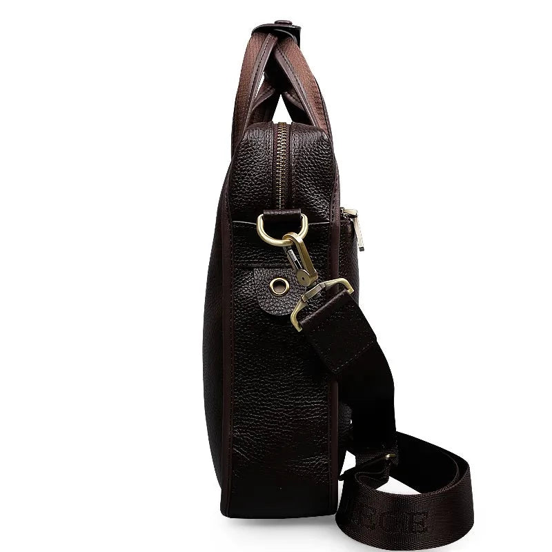 Bolsa Masculina de Couro Genuíno Padieoe - Koopora