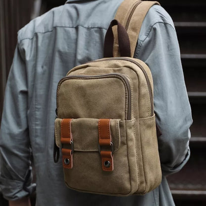 Mochila Mini Vintage em Canvas - Koopora