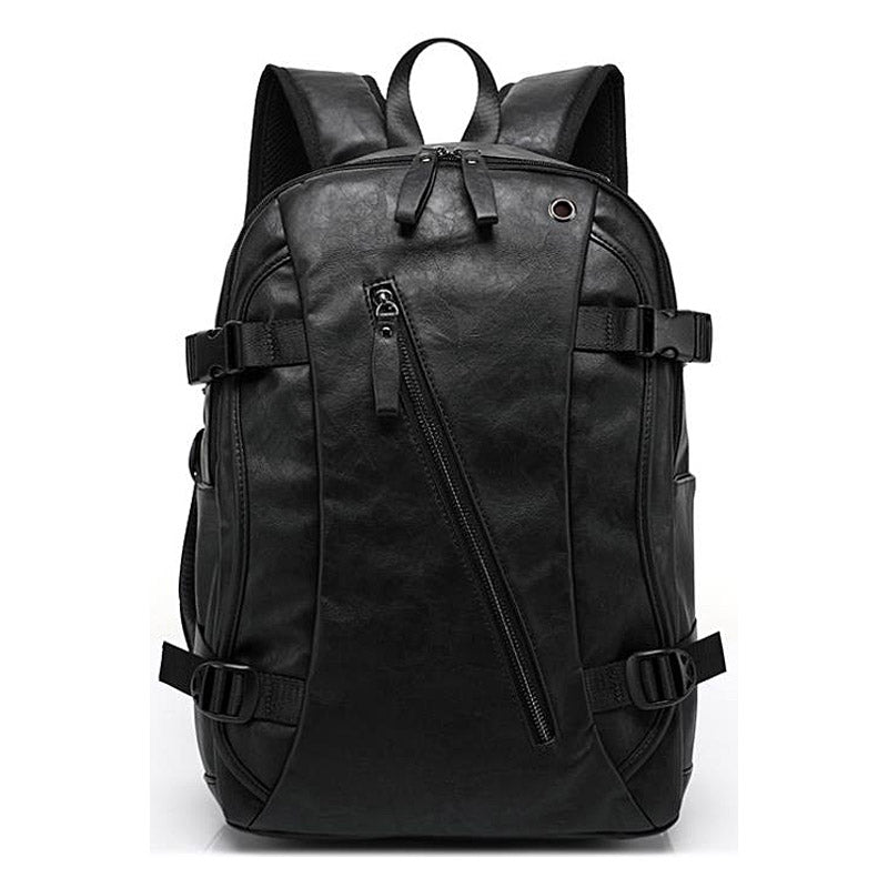 Men's Fashion Leather School Style Backpack