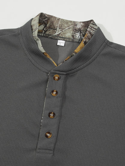 Camiseta Masculina de Manga Longa Solta