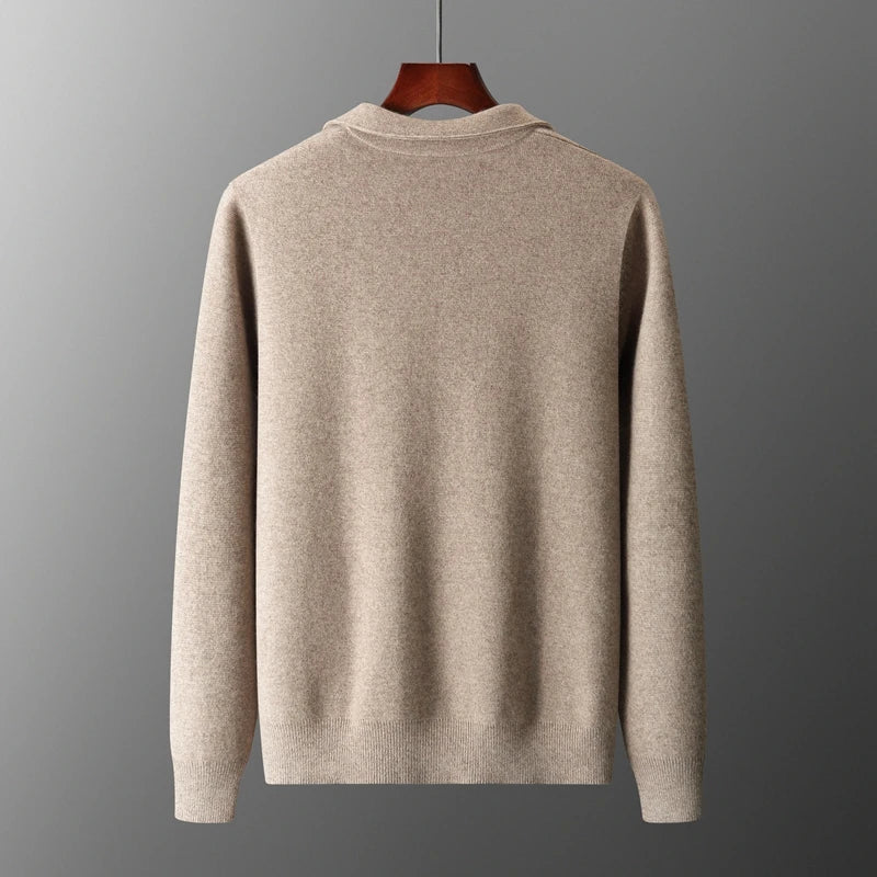 Men's Cardigan in 100% Merino Wool