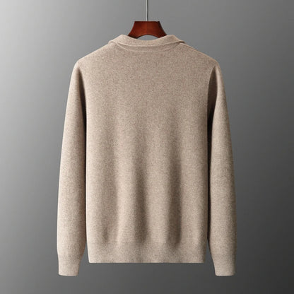 Men's Cardigan in 100% Merino Wool