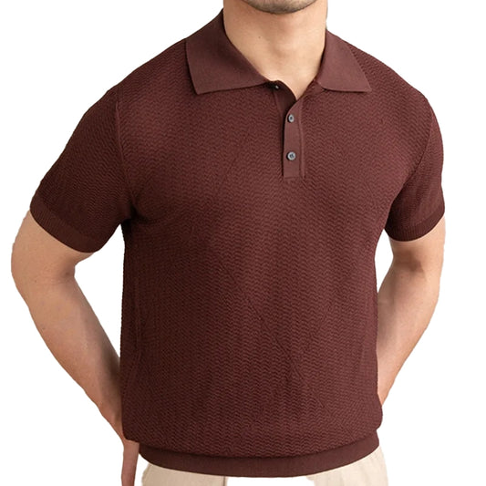 Camisa Polo Masculina Slim Fit Viscose