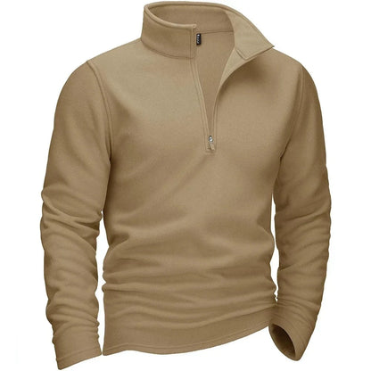 Suéter Casual com Gola Alta e Fleece - Koopora