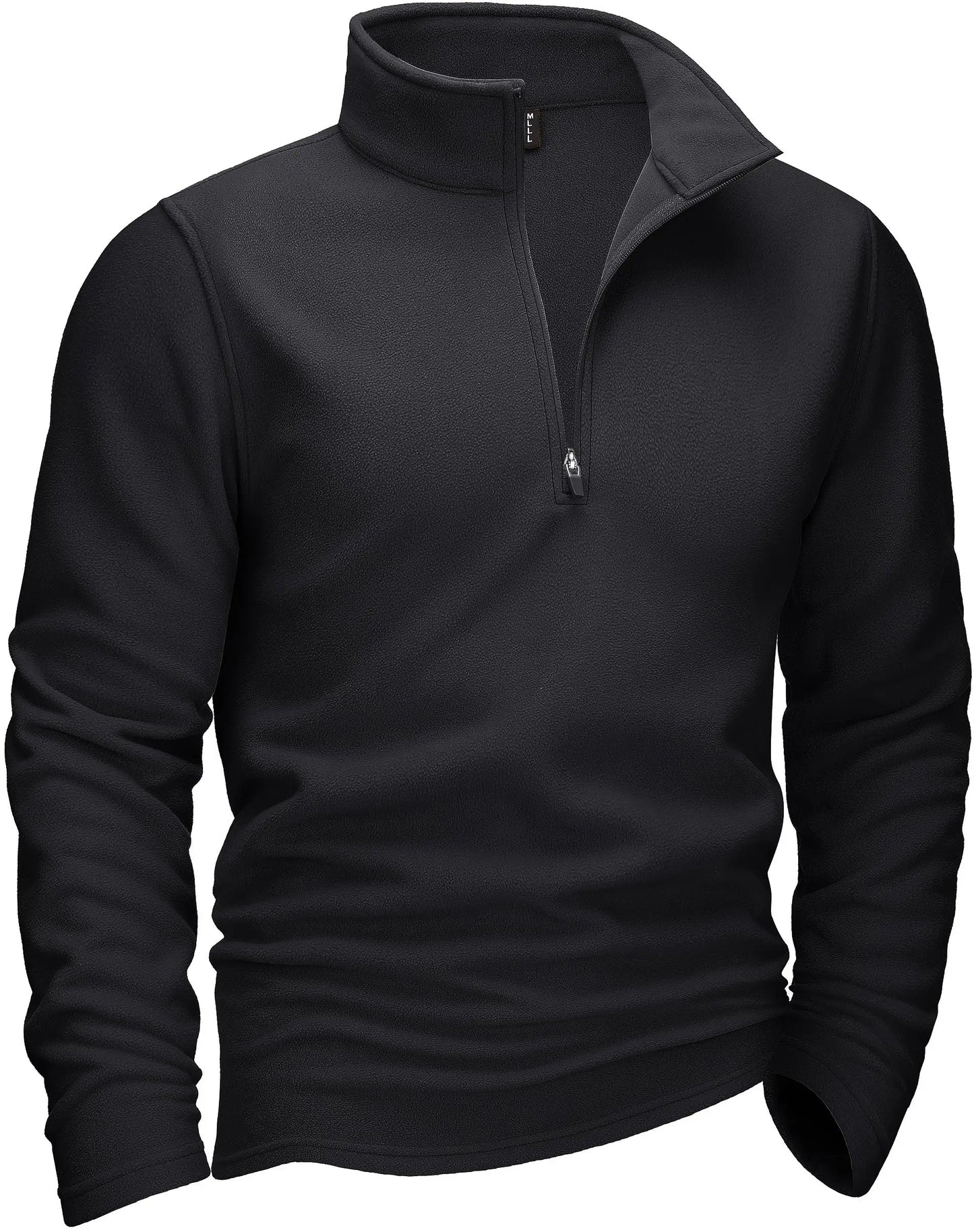 Suéter Casual com Gola Alta e Fleece - Koopora