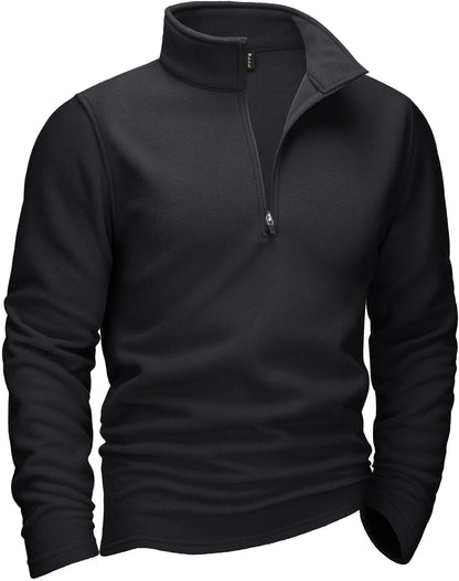 Suéter Casual com Gola Alta e Fleece - Koopora