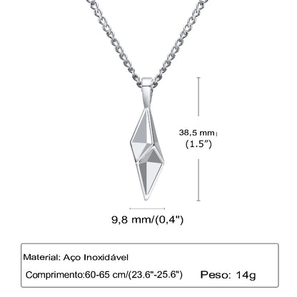 Colar Masculino Vnox-Star de 4 Pontas - Koopora