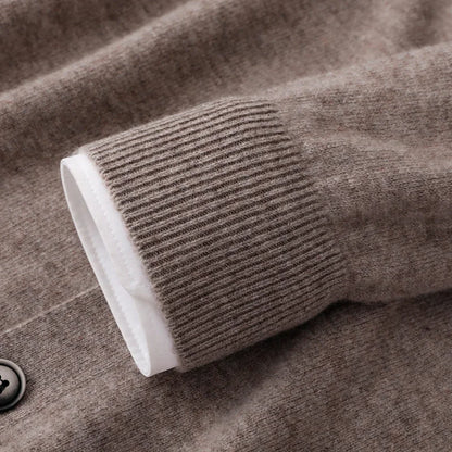 Cardigan Masculino de Cashmere Gola V - Koopora