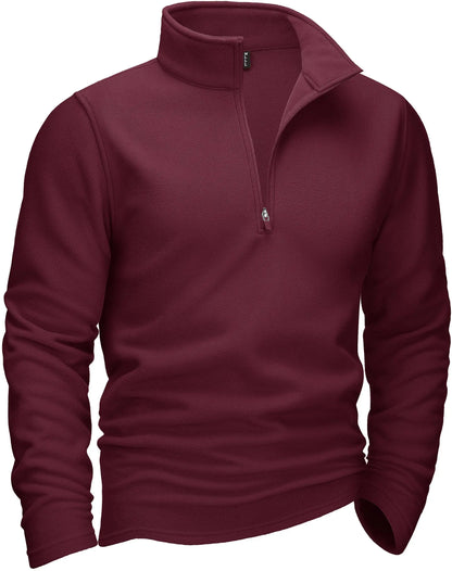 Suéter Casual com Gola Alta e Fleece - Koopora