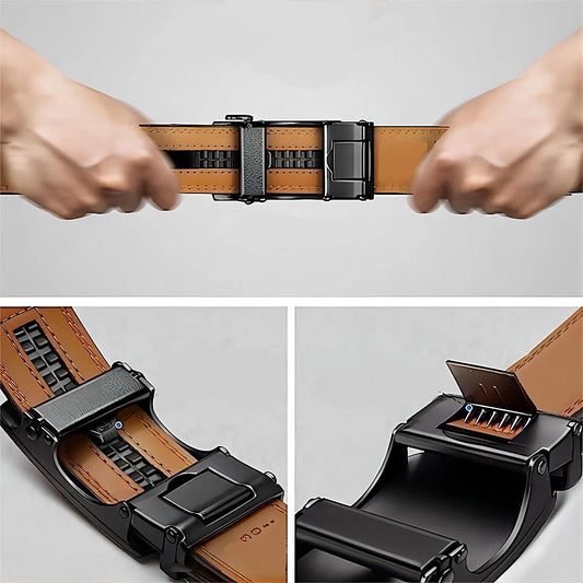 Men's Premium Leather Ratchet Belt