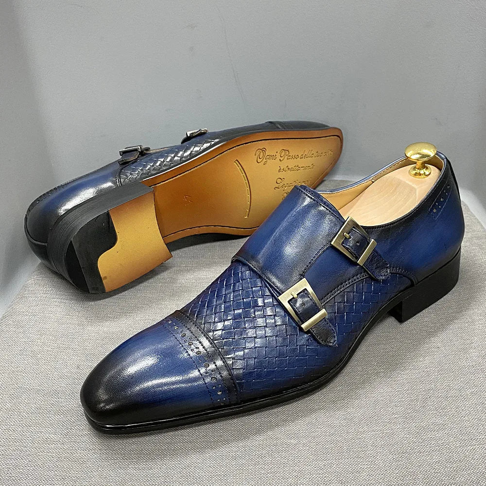 Sapato Social Masculino Oxford Azul -  Koopora