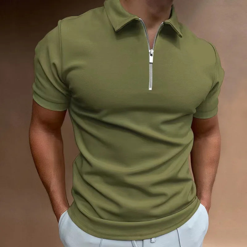 Polo Masculina Casual Poliéster - Koopora