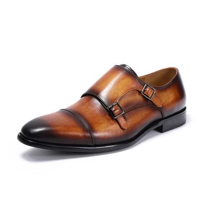 Sapato Social Masculino Monk Strap com Fivela Dupla