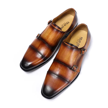 Sapato Social Masculino Monk Strap com Fivela Dupla