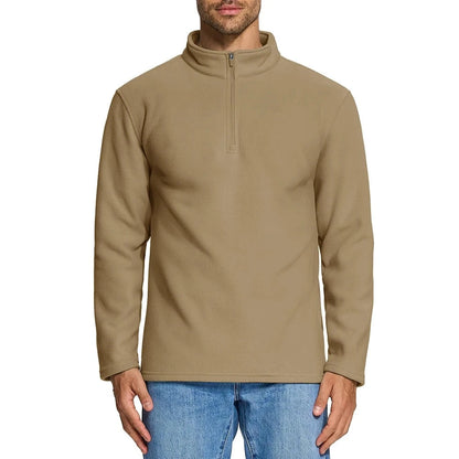 Suéter Casual com Gola Alta e Fleece - Koopora