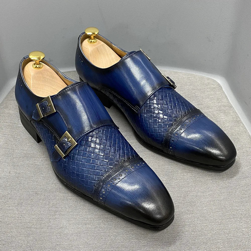 Sapato Social Masculino Oxford - Azul