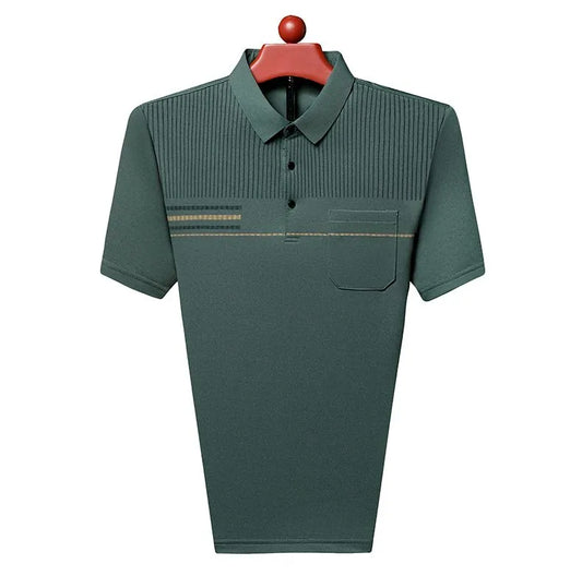 Camisa Polo Casual Cor Sólida