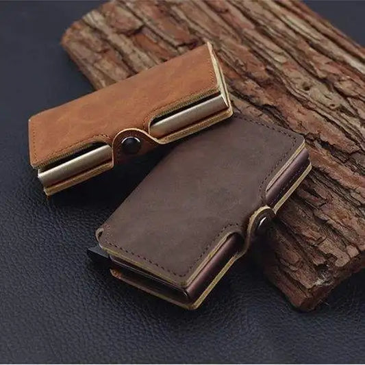 Luxury Minimalist Wallet with RFID Blocking