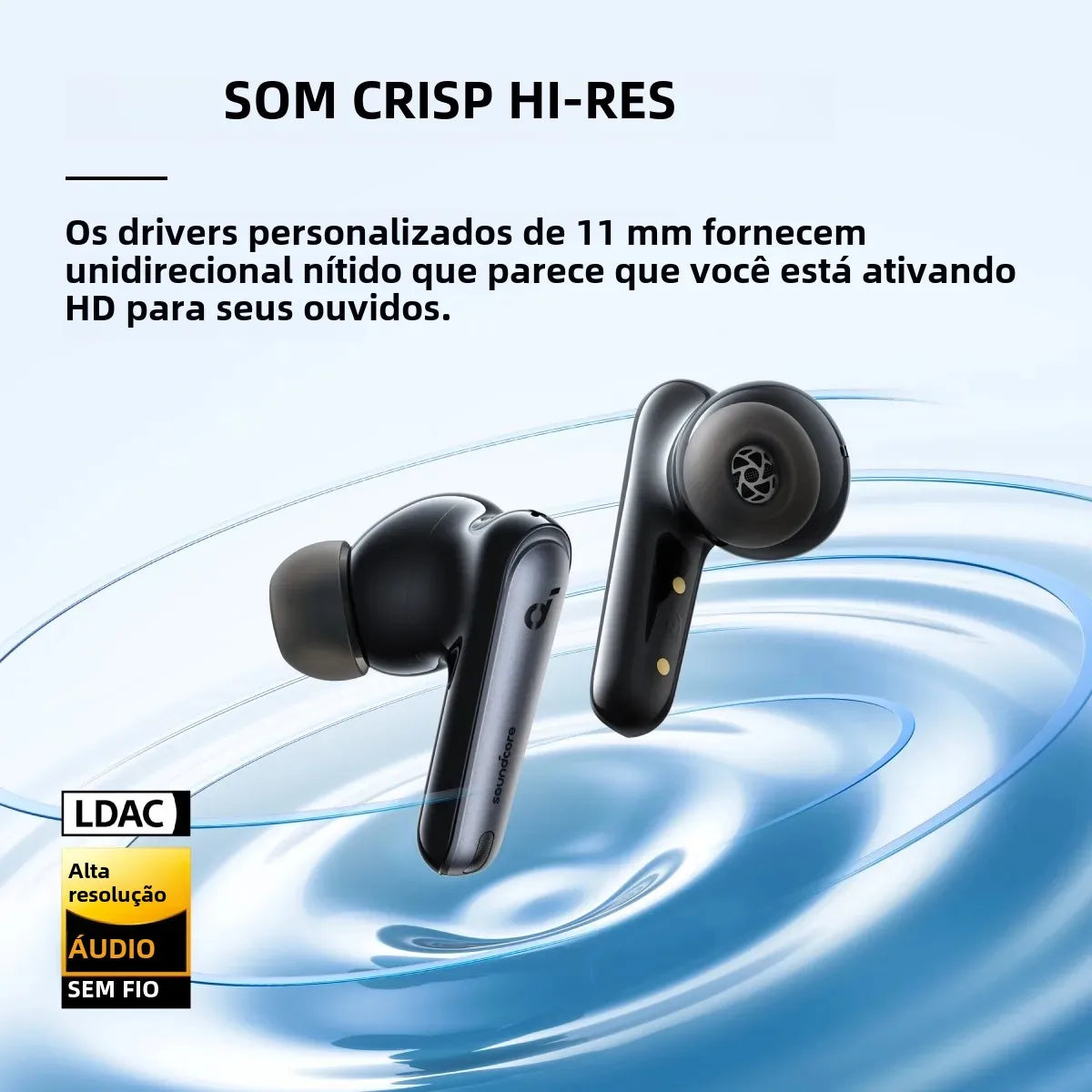 Soundcore by Anker Liberty 4 NC Fones de ouvido sem fio com cancelamento de ruído Fone de ouvido sem fio Bluetooth Fones de ouvido sem fio TWS