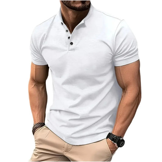 Camisa Polo Masculina Casual Estilo Knit - Koopora