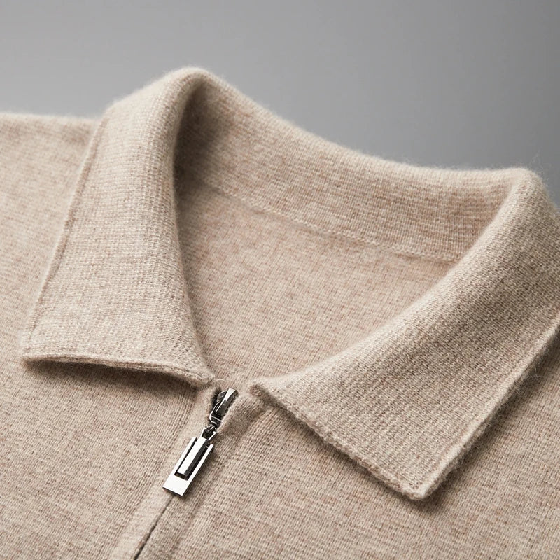 Men's Cardigan in 100% Merino Wool