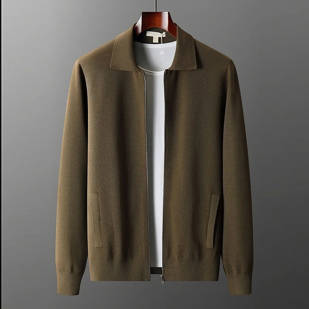 Men's Cardigan in 100% Merino Wool