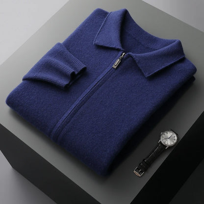 Men's Cardigan in 100% Merino Wool
