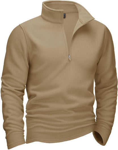 Suéter Casual com Gola Alta e Fleece - Koopora